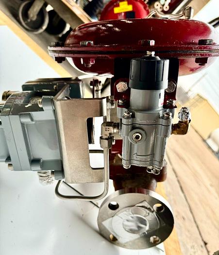Used Masoneilan 3" Model 88U-25125 Diaphragm Control Valve | 1" Body | 150 ANSI | SVI-2 Valve Positioner | Air Filter Regulator
