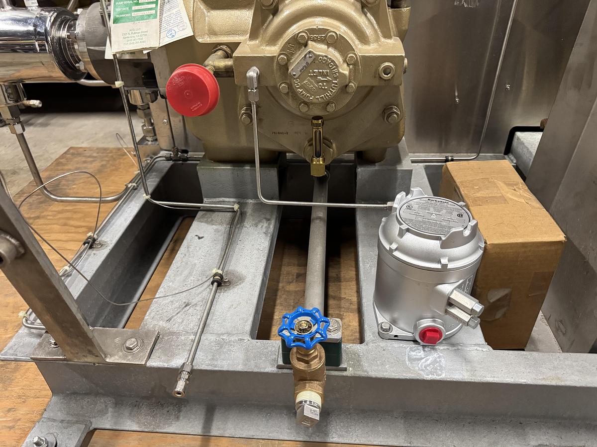 Nikkiso - ACD SGV Liquid Hydrogen Cryogenic Pump LH2, LIN, LAR 7000 PSI, 3.1- GPM Flow 40HP