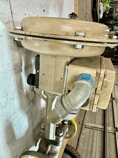 Used Samson 3277 Pneumatic Actuator with 3730-3 Process Controller | Size 1 | 120 cm | ANSI CL150 | 6.0 Bar / 90 PSI