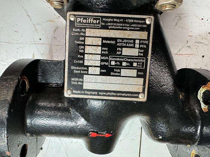 Used Samson 3277 Pneumatic Actuator with 3730-3 Process Controller | Size 1 | 120 cm | ANSI CL150 | 6.0 Bar / 90 PSI