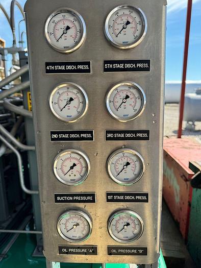 Brand New Greenfield B65 - 4NG CNG 5 stages Compressor 15-4500 psi @ 120 SCFM / + Engine Drive (optional)