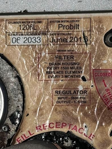 Used 2013 Agility Side of the Cab Tank Package