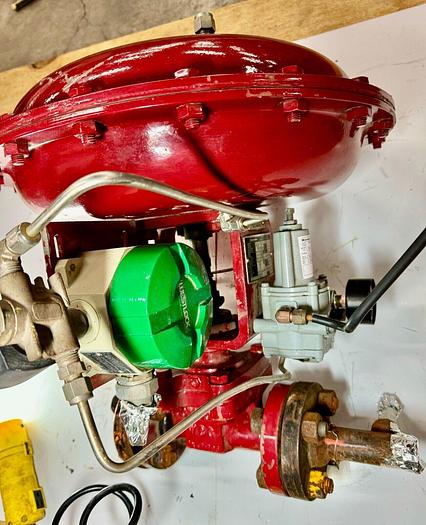 Used Masoneilan 3" Model 88U-25125 Diaphragm Control Valve | 1" Body | 300 ANSI | SVI-2 Valve Positioner | Air Filter Regulator