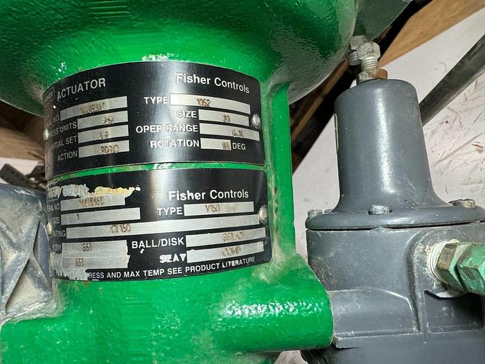 Used Fisher Controls Type 1052/V100 Pneumatic Actuator Valve | Size 20 | ANSI CL150
