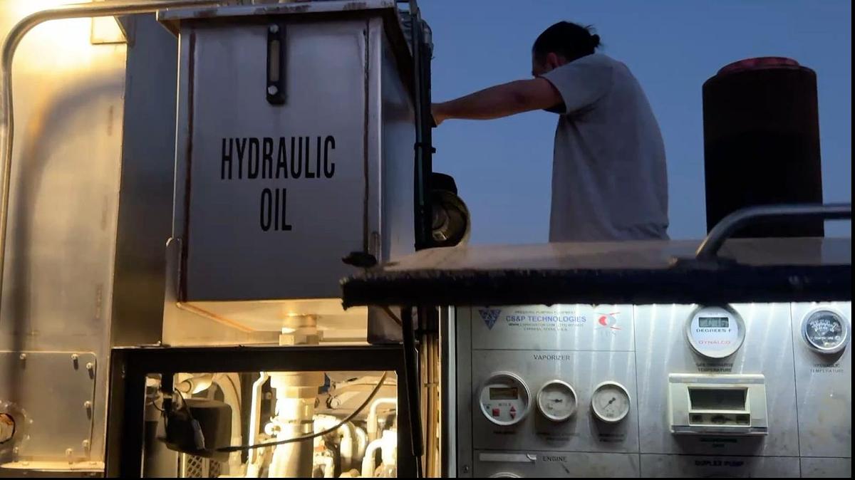 Used CS&P Nitrogen Pumper Skid 40,000 SCFH / 6,000 PSIG Pump and Cryotank and Vaporizer