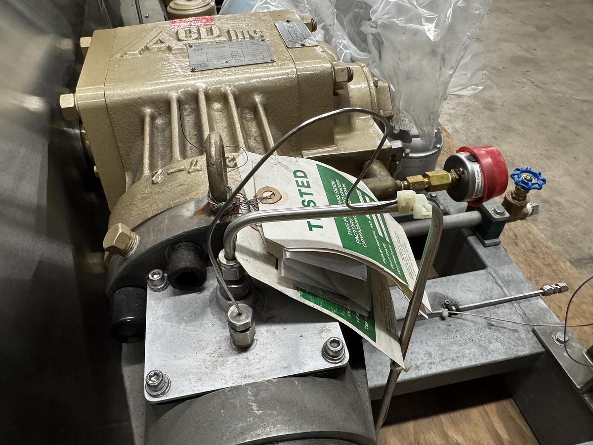 Nikkiso - ACD SGV Liquid Hydrogen Cryogenic Pump LH2, LIN, LAR 7000 PSI, 3.1- GPM Flow 40HP