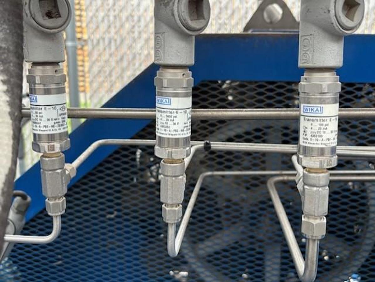 Used CNG Fill Station with Kimary WR 1750 OP 3.5 Regulator – Skid Mounted Reciprocating Gas Compressor