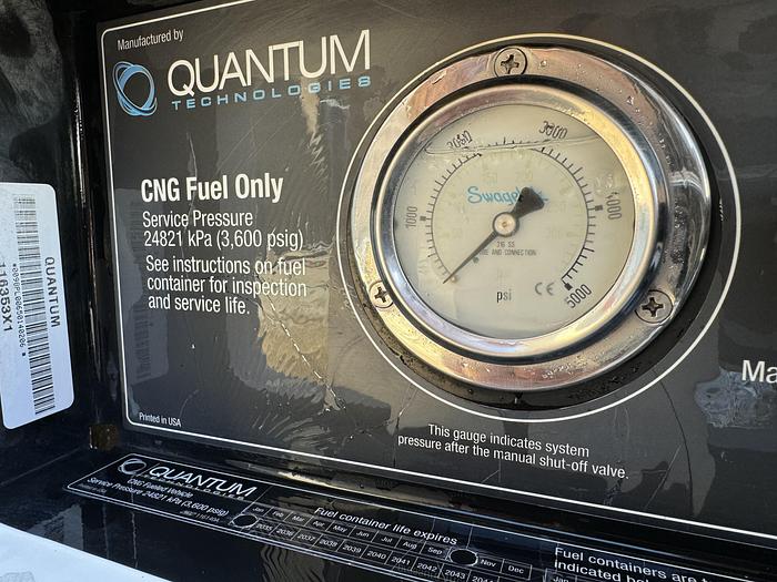 Used 143 GGE CNG Storage Package - Quantum, Back of the cab, 3 tanks pack. Tanks 26x72 (Capacity: 46.7 or 500L each)