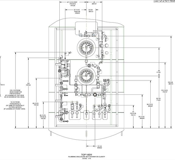 Used LNG Storage 18,000 Gallons Chart with 2 pumps - Brand New - Underground  Horizontal
