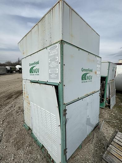 Used 2003 Greenfield / Sulzer CNG Compressor B65 -4/6NG, inlet 3-15 psi outlet 4500 psi capacity 83-110 SCFM