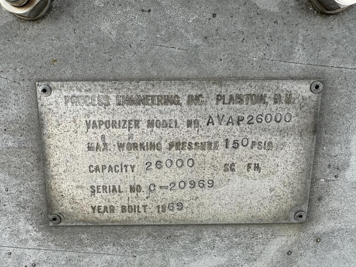 Used LNG Regasification Trailer with Gas Odorizer 26,000 scfh (LNG Vaporizer Skid)