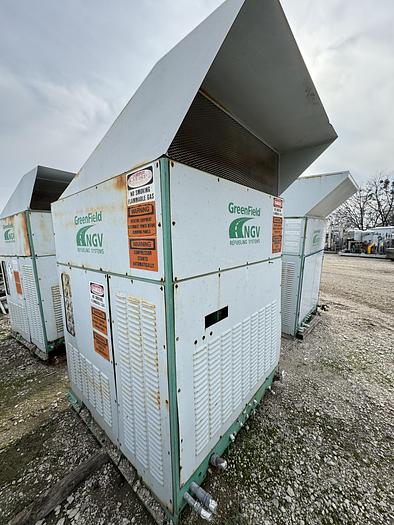 Used 2003 Greenfield / Sulzer CNG Compressor B65 -4/6NG, inlet 3-15 psi outlet 4500 psi capacity 83-110 SCFM