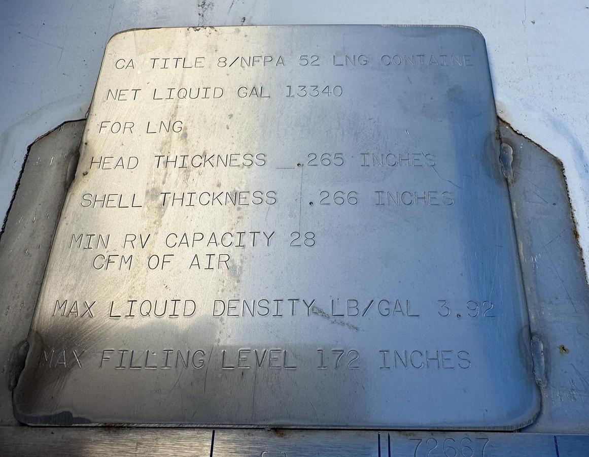Used Chart Vertical LNG Storage Tank – 15,000 Gallon 175 PSI – ASME/NFPA 52 Ready to go