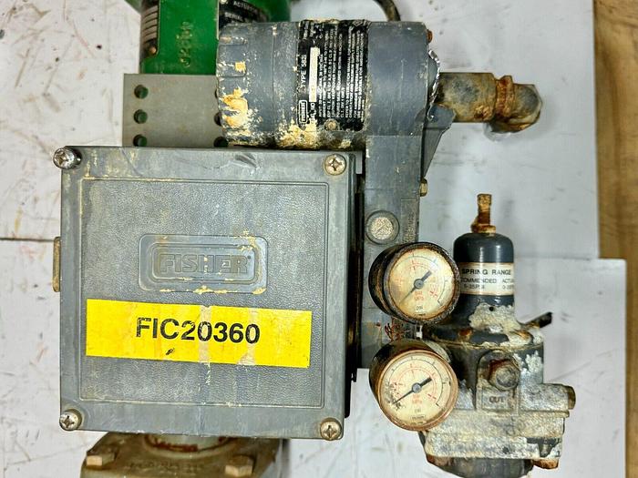 Used Fisher V150 Control Valve with 1052 Size 20 Pneumatic Actuator | 1" | ANSI CL150