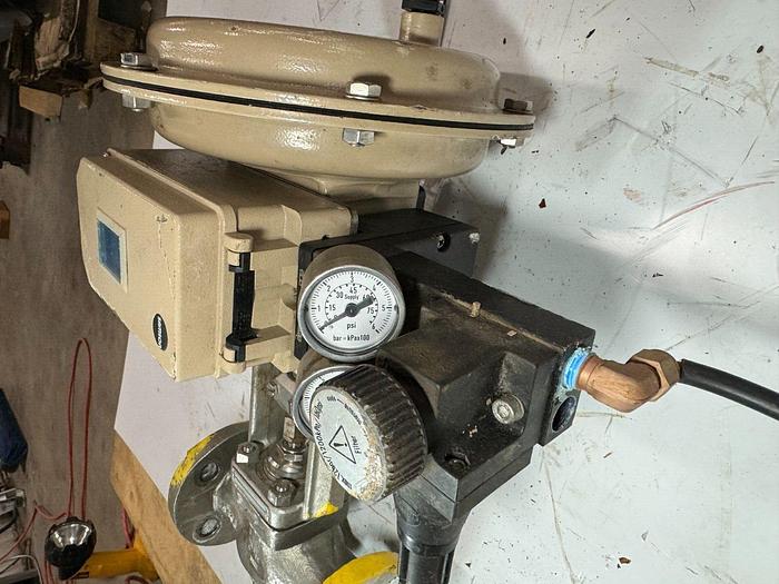 Used Samson 3277 Pneumatic Actuator with 3730-3 Process Controller | Size 1 | 120 cm | ANSI CL150 | 6.0 Bar / 90 PSI