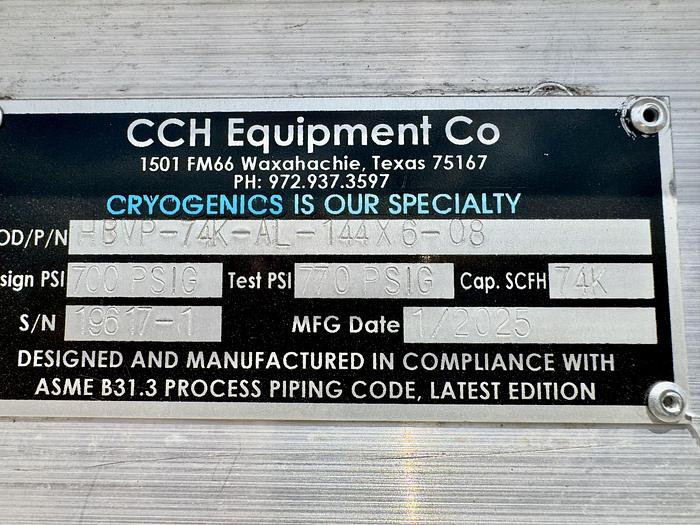 Mobile Vaporizer 74 MCFH / 700psi for LNG / LOX / LIN / LAR - ReGasPro 74M