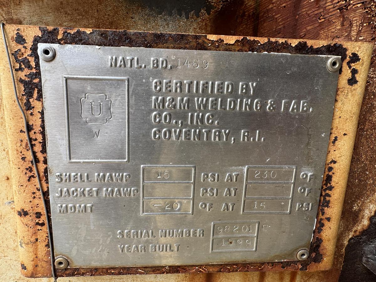 Used 2 million SCF/Hr 720 PSI Steam Sparged / Water Ballast Cryogenic Vaporizer LOX; LIN; LAR