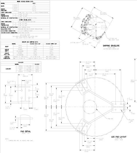 Used 3,000 Gallon LNG Storage Tank with Vaporizor - Cryogenic Tank