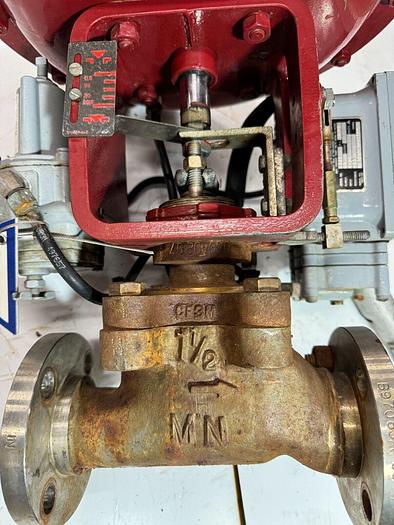 Used Masoneilan 3" Model 88U-25125 Diaphragm Control Valve | 1" Body | 150 ANSI | SVI-2 Valve Positioner | Air Filter Regulator