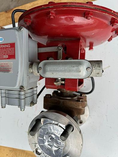 Used Masoneilan 3" Model 88U-25125 Diaphragm Control Valve | 2" Body | 150 ANSI | SVI-2 Positioner | 100 PSI