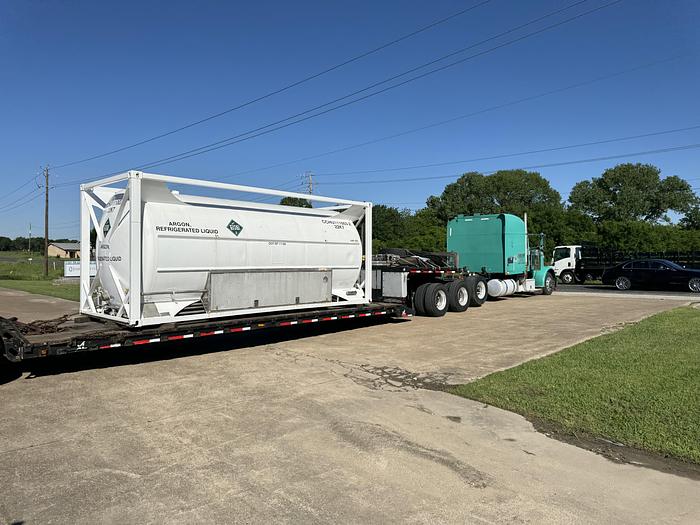 Refurbished Liquid Argon ISO Container. 150 psi Water Capacity 20155 Liters, Payload 229.9 KG