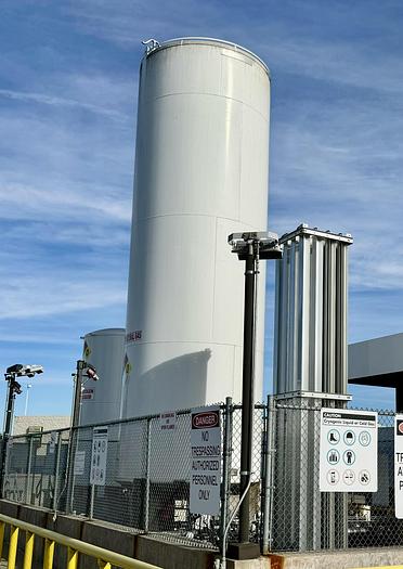 Used Vertical Cryogenic Tank 18,000 Gallon - LNG Storage