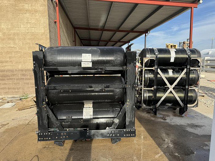 Used 120 GGE CNG Storge- 3 pack, Back fo the Truck, Type 4 cylinders, 26x80 (Capacity: 41.1 GGE / 489.1 Liters)