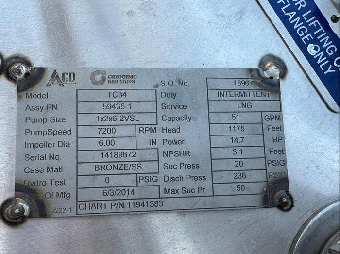 2014 ACD Nikkiso TC-34-KA LNG, LIN, LA