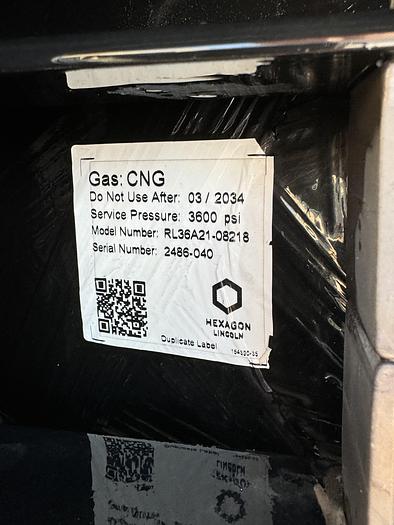 Used 2014 Lincoln Haxagon / Agility, 100 GGE Back of the cab CNG Tank Packages, Type 4 cabron cylinders