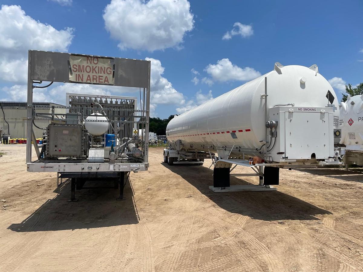 Used Complete LNG Vaporizer System – 16,700-Gallon Mobile LNG trailer / Storage and Vaporization Package 24/7 Operation - Fully refurbished