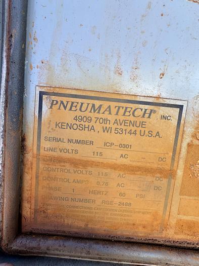 Used PNEUMATECH HEATLESS REGENERATIVE AIR DRYER WITH 1 150 PSI Silvan Pneumatic Tank