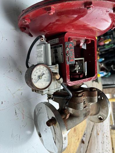 Used Masoneilan 3" Model 88U-25125 Diaphragm Control Valve | 2" Body | 150 ANSI | SVI-2 Valve Positioner | Air Filter Regulator