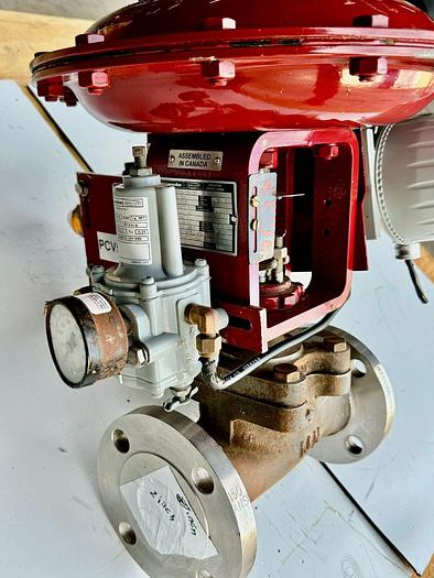 Used Masoneilan 3" Model 88U-25125 Diaphragm Control Valve | 1" Body | 150 ANSI | SVI-2 Valve Positioner | Air Filter Regulator