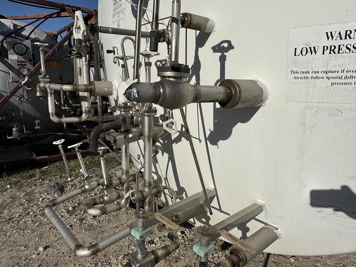 Used Process Engineering 20,000 Gallon Liquid Nitrogen Cryogenic Storage Tank – 150 PSI – Horizontal Vacuum Insulated
