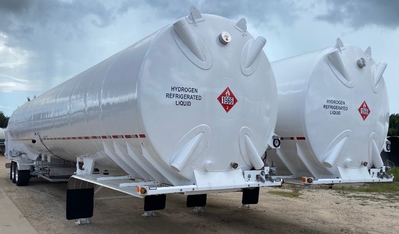 NEW ACT MEGALODON LH2 TRANSPORT TRAILER 18,234 GALLONS, 155 PSIG, LIQUID HYDROGEN TANDEM SEMI-TRAILER