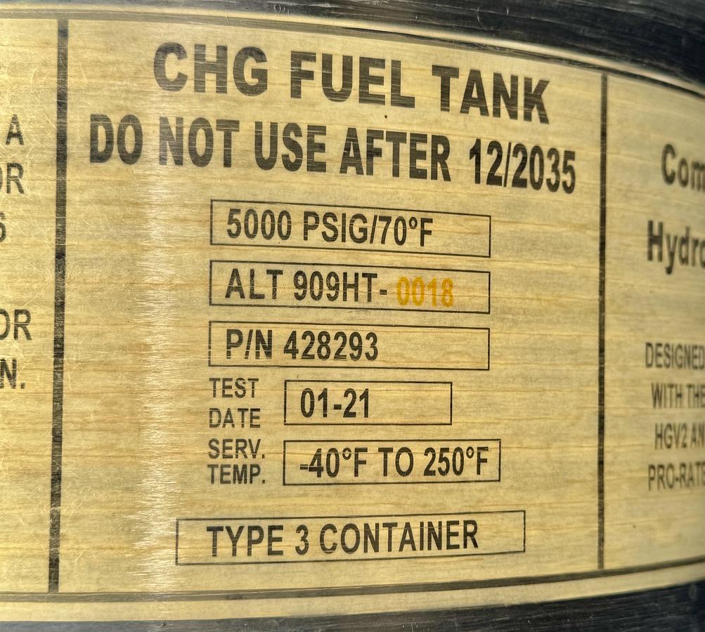 Used H2 Storage 350 Bars / Truck Mount Compressed Hydrogen Gas Fuel Supply System