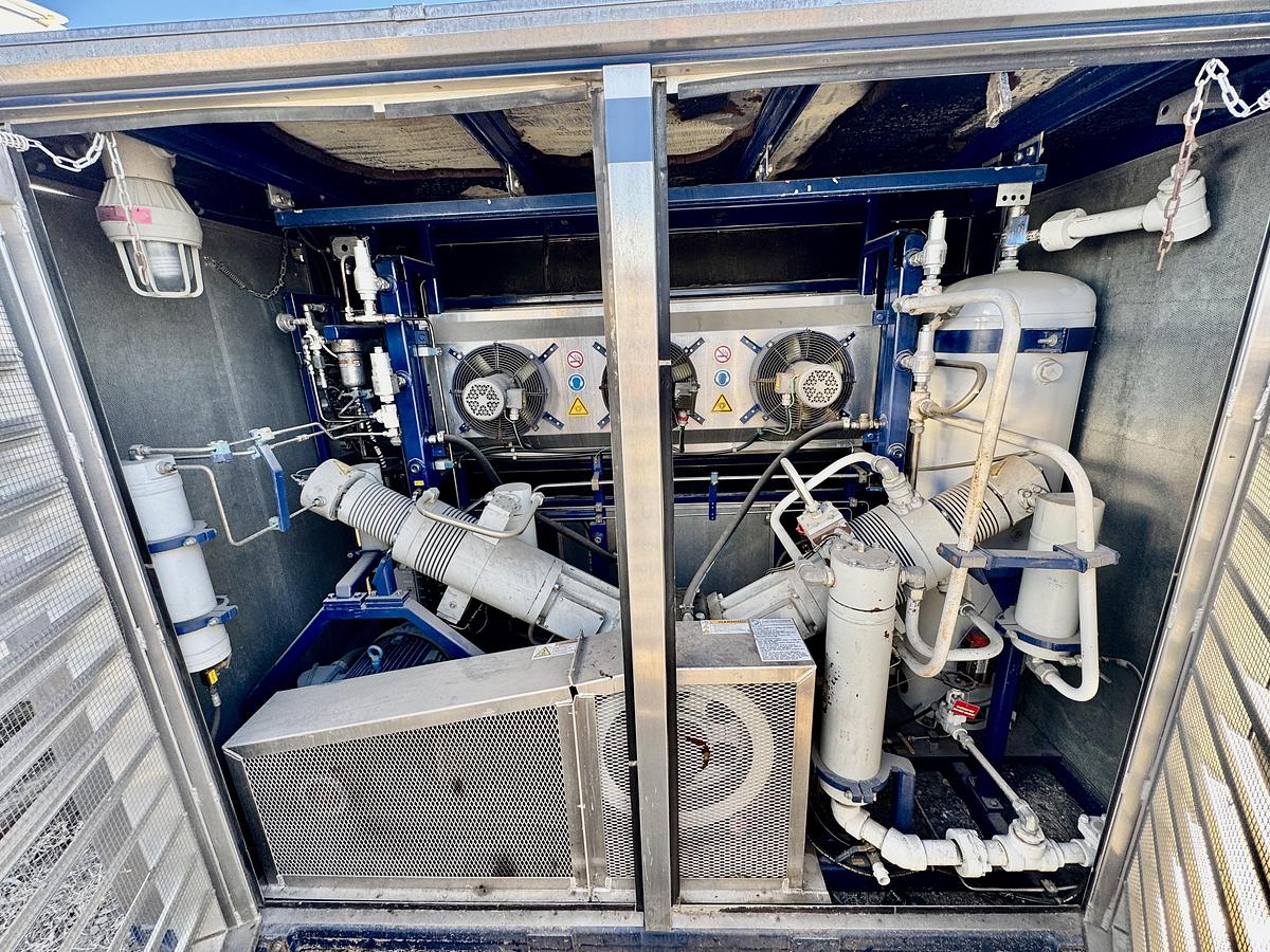 Used IMW50 CNG Compressor - 90 SCFM. 50HP, 30-40psi inlet 4500 PSI Discharge