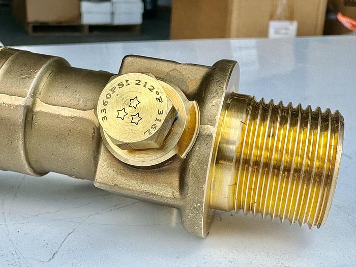 Gas Valve CGA350 - 3360 psi 316L - D20030511 Brass Sold by cases (20 units in a case)