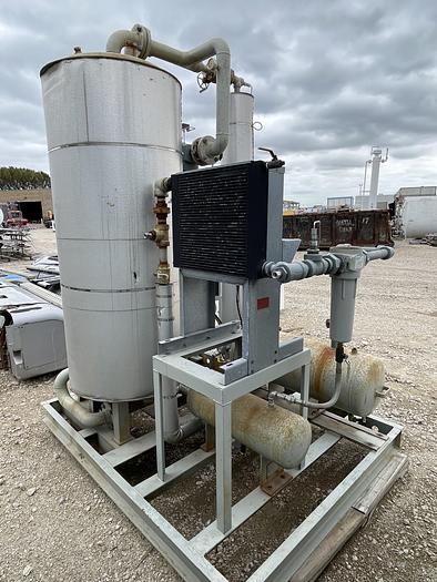 Used CNG Gas Dryer - Regenerable Single Tower Natural Gas Dryer, inlet 5-120 psi, flow up tp 1876 scfm