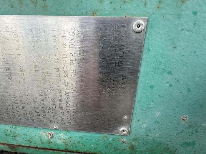 Used 2003 Greenfield / Sulzer CNG Compressor B65 -4/6NG, inlet 3-15 psi outlet 4500 psi capacity 83-110 SCFM