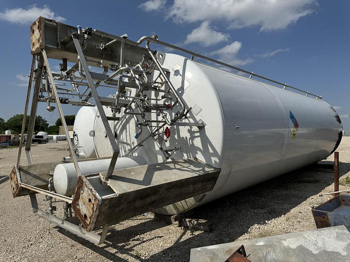 Used Vertical Cryogenic Tank 18,000 Gallon - LNG Storage