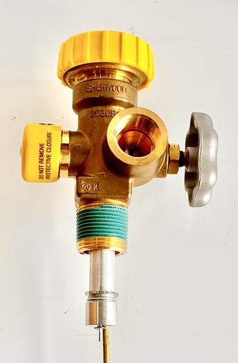 Multi-Service 100-200# DOT Cluster Valve 3/4"NGT W/Fill & 375PSI Relief W/11.2" Diptube