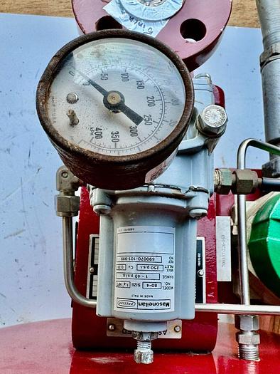 Used Masoneilan 3" Model 88U-25125 Diaphragm Control Valve | 1" Body | 300 ANSI | SVI-2 Valve Positioner | Air Filter Regulator