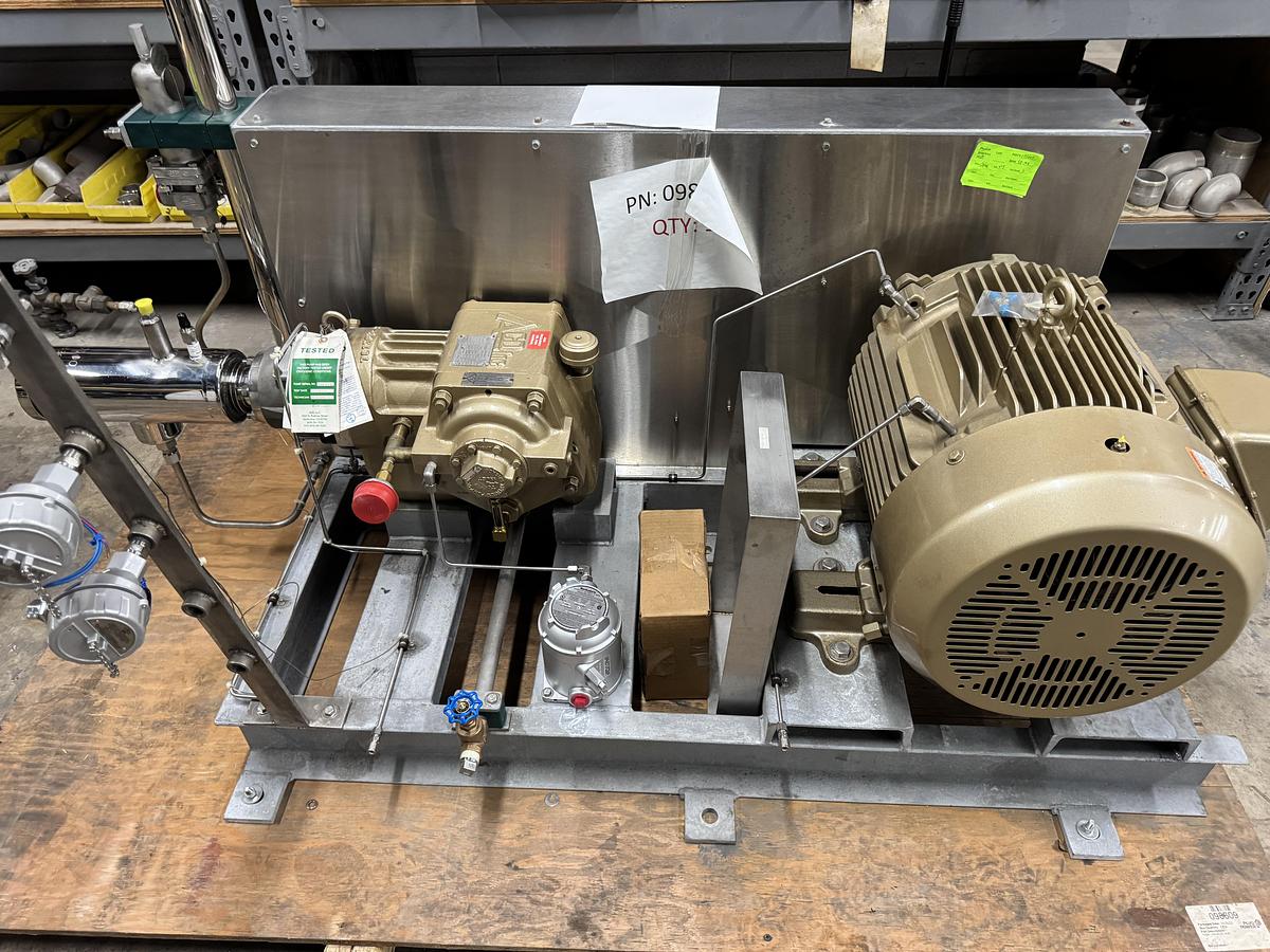 Nikkiso - ACD SGV Liquid Hydrogen Cryogenic Pump LH2, LIN, LAR 7000 PSI, 3.1- GPM Flow 40HP