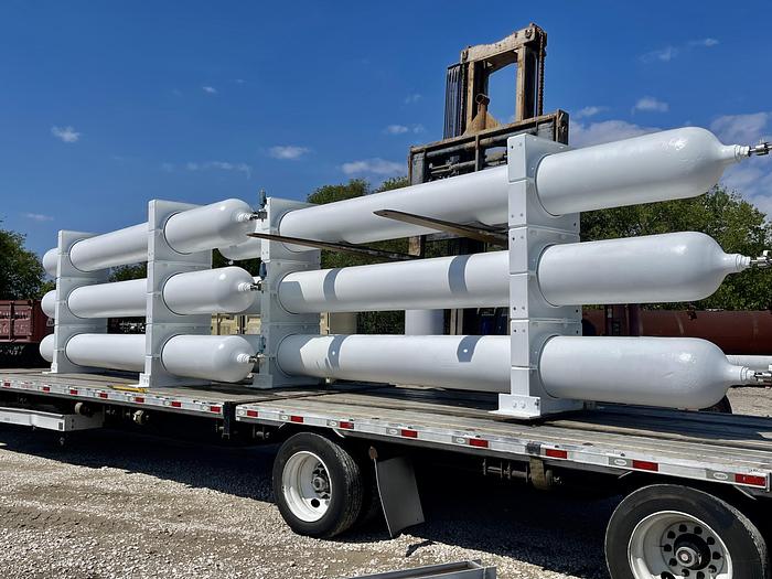 Refurbished ASME CNG VESSELS, 3-PACKS, RATED 5500 PSI - 24 FOOT LONG - Refurbished