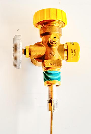 Multi-Service 100-200# DOT Cluster Valve 3/4"NGT W/Fill & 375PSI Relief W/11.2" Diptube
