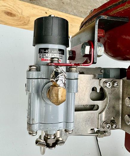 Used Masoneilan 3" Model 88U-25125 Diaphragm Control Valve | 1" Body | 150 ANSI | SVI-2 Valve Positioner | Air Filter Regulator