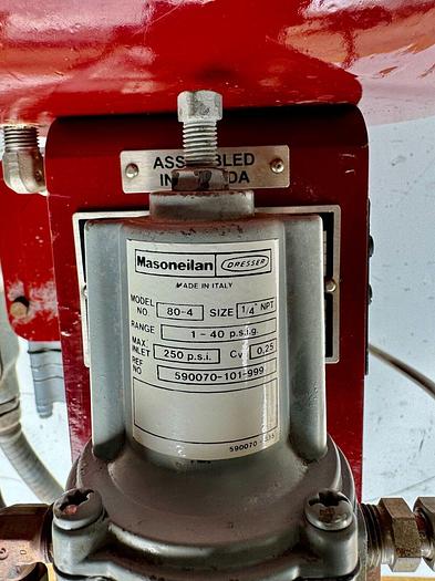 Used Masoneilan 3" Model 88U-25125 Diaphragm Control Valve | 1" Body | 150 ANSI | SVI-2 Valve Positioner | Air Filter Regulator