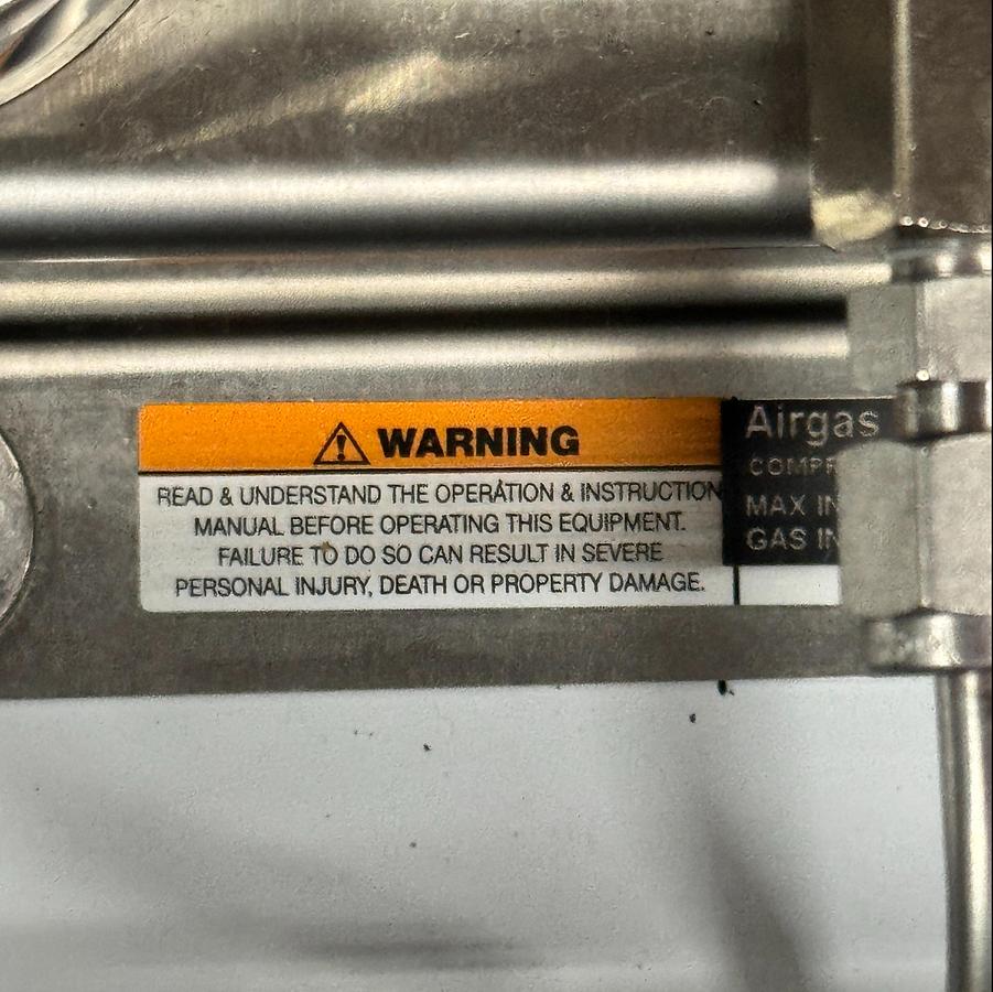 Used Hydrogen Switchover Manifold w/ Excess Flow and Estop Protection