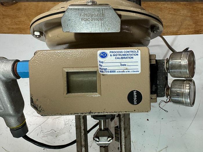 Used Samson 3277 Pneumatic Actuator with 3730-3 Process Controller | Size 1 | 120 cm | ANSI CL150 | 6.0 Bar / 90 PSI